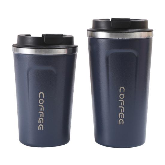 Герметичная кофейная чашка большой емкости 380/500 мл с крышкой, вакуумная термокружка с двойными стенками из нержавеющей стали