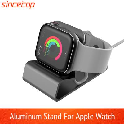 Алюминиевая подставка-зарядка для Apple Watch Док-станция Держатель для зарядки для iWatch Ultra 1 2/10/9/SE/8/7/6/5/4/3/2/1 Силиконовый кронштейн