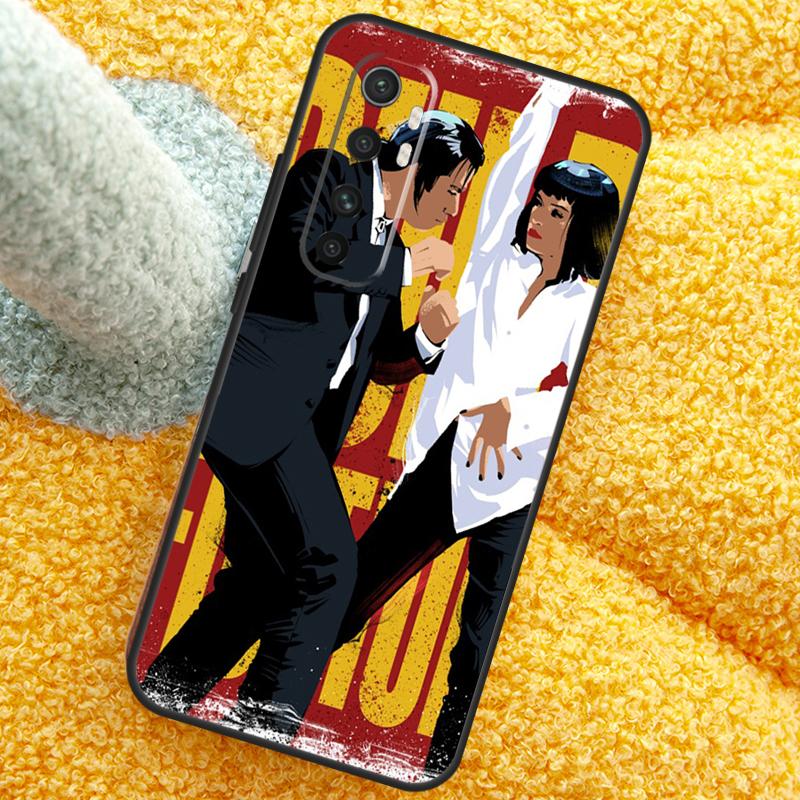 Чехол 'Криминальное чтиво' с танцующими персонажами Для Xiaomi 15 14 Ultra 13T 14T 15T 17 Pro Max Чехол Для POCO X7 F8 Pro X3 X5 X6 F5 F6 F7