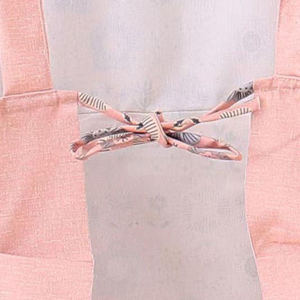 New Breathable Flower Kitchen Apron Cotton Korean Style Cooking Smock Wear-resistant Chef Apron for Women Girl