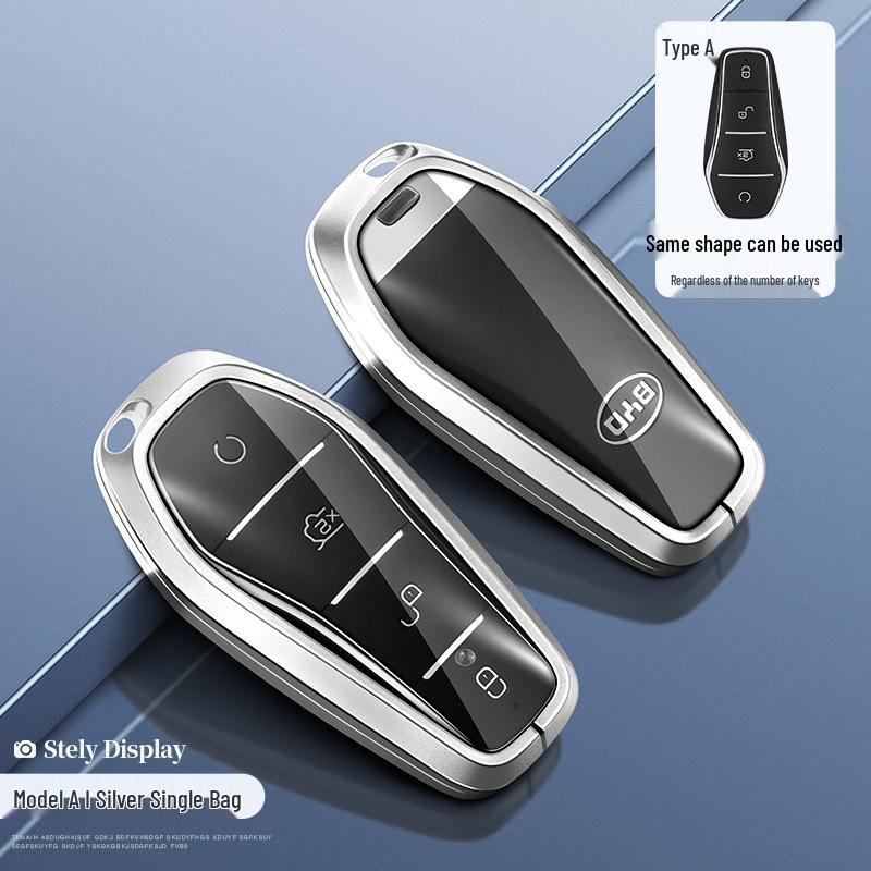 Держатель для ключей-карты BYD для Han DM/EV, Song Pro, Qin Pro - Чехол премиум-класса на кнопке