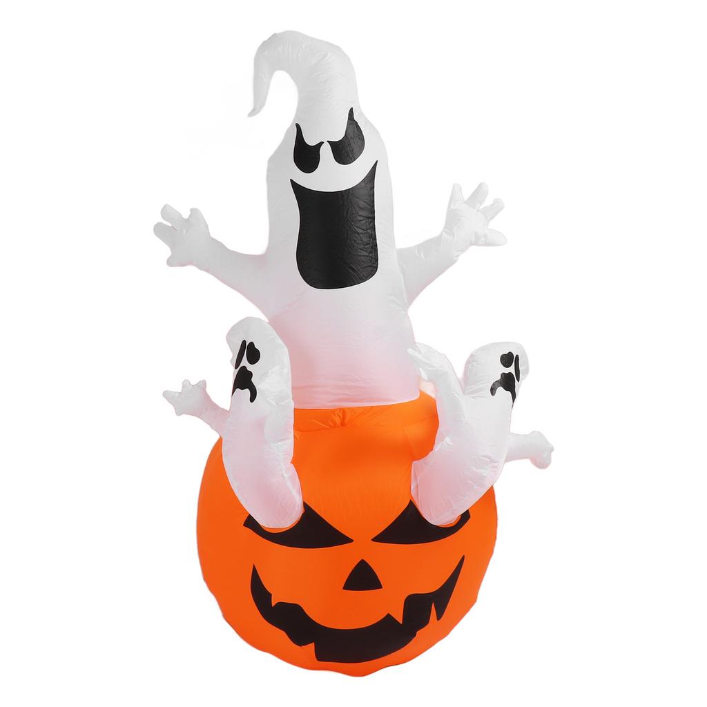 Надувной Хэллоуин Три белых призрака со светодиодной подсветкой 6 футов Хэллоуин надувной тыквенный привидение двор