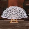 Ручной складной веер Модный нежный легкий танцевальный веер Стильный складной веер с кружевной отделкой Складной веер для улицы