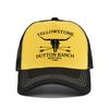 Cotton Front Mesh Back Trucker Cap, Bull Skull Print Adjustable Snapback Baseball Hat Unisex Western Style Outdoor Sports Sun Hat
