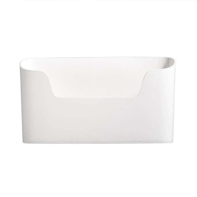 1шт настенный самоклеящийся держатель для хранения без перфорации, пластиковый органайзер для дверей шкафа, полка, кухонные принадлежности