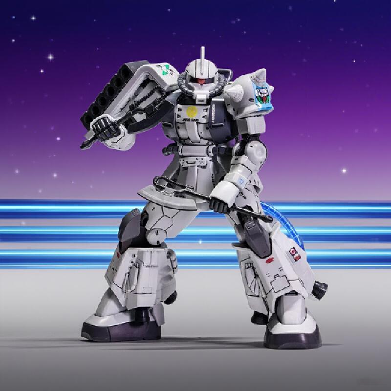 Hg 1/144 Zaku Ms-06R-1A Сборная модель Набор для сборки Фигурки Действия Крутая фигурка Действия Детские развивающие игрушки Подарок-сюрприз для мальчика Коллекция