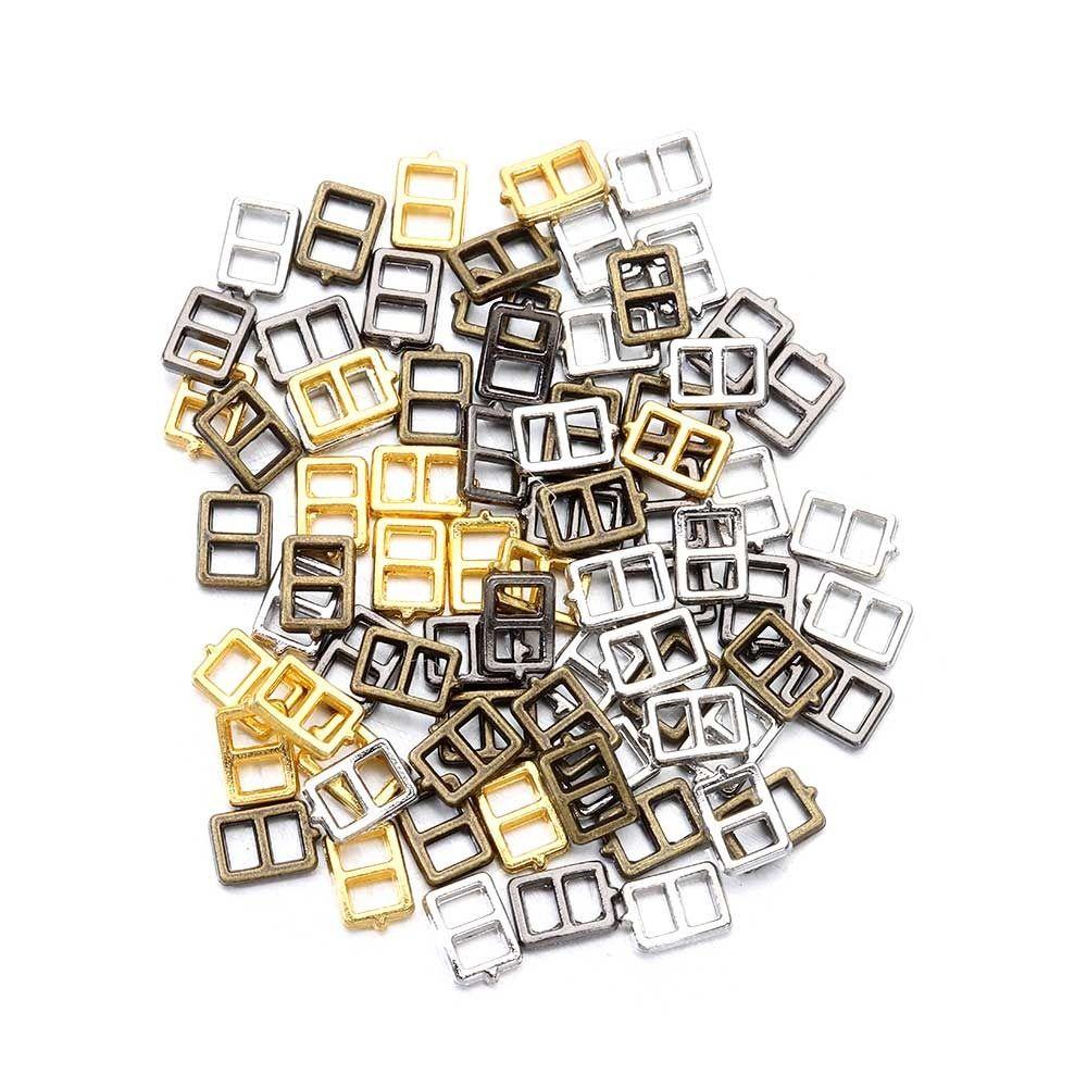 4 Colors Mini Ultra-small Belt Buttons Tri-glide Buckle Diy Dolls Buckles Doll Bags Accessories