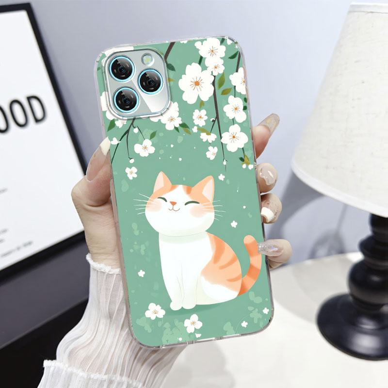 For Blackview A95 A100 A200 Pro A85 Case Protective Cover For Blackview A80S Marble Clear Soft Silicone Phone Case Cat Fundas