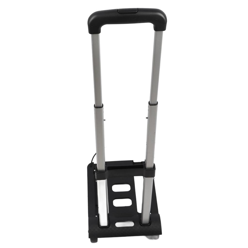 Folding Luggage Cart with 2 Wheels Small Hand Truck with Drawbar Light Duty Dolly for Moving