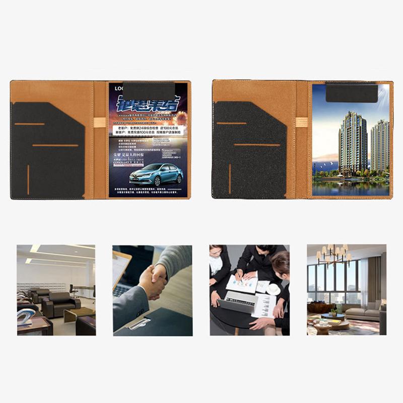 A4/A5 письменный стол с застежкой бизнес-папка многофункциональная кожаная папка с зажимом для конференций папка для офиса