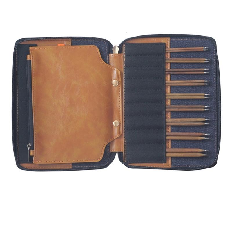 Красочный деревянный набор круговых спиц, съемный, сменные спицы для рукодельных проектов