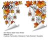 Transparent Vine Patterns for Windows 2Pcs Stained Glass Style Window Film, Hanging Stickers, Christmas Weather Resistant Decals Halloween Static