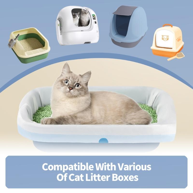 Большие liners для кошачьего туалета, антипригарные, гладкие, для быстрой очистки, мешки для отходов со шнурком, большие, прочные, пакеты для какашек