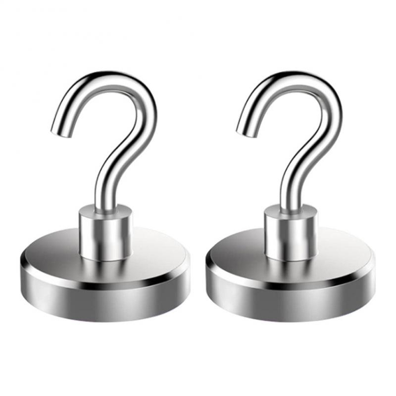 Магнитные крючки Мощная сверхпрочная вешалка из неодимового магнита Сильные магнитные вешалки для чашек Крючки для ключей Настенный крючок для пальто Магнит