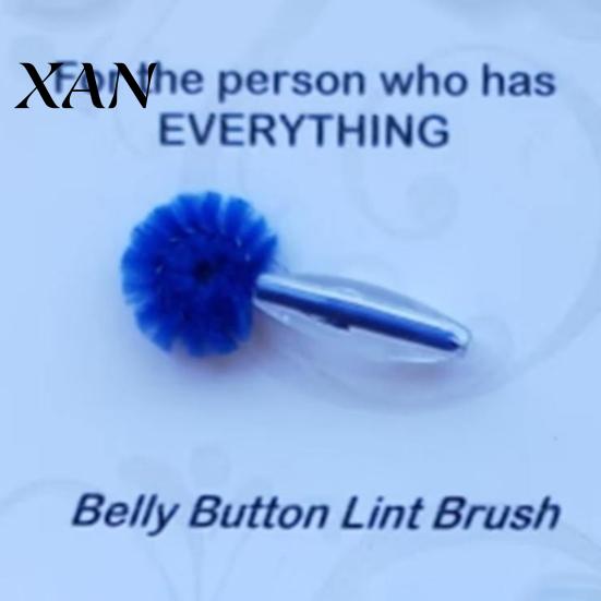 Navel Groove Dirt Remover Belly Button Cleaning Brush, Soft Bristle Cleaner with Anti Slip Plush Brush Beaded Handle, Portable Body Care Tool