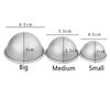2Pcs 3D Aluminum Ball Sphere Pan Cake Mold Bath Bomb Mold Baking Chocolate Mold