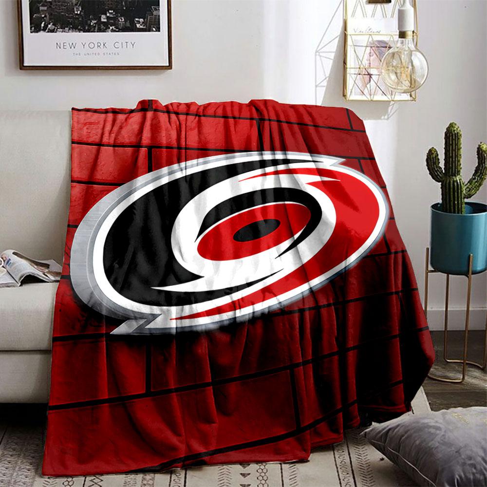 Red Logo on Brick Background for all seasons blanket lunch break throw gift