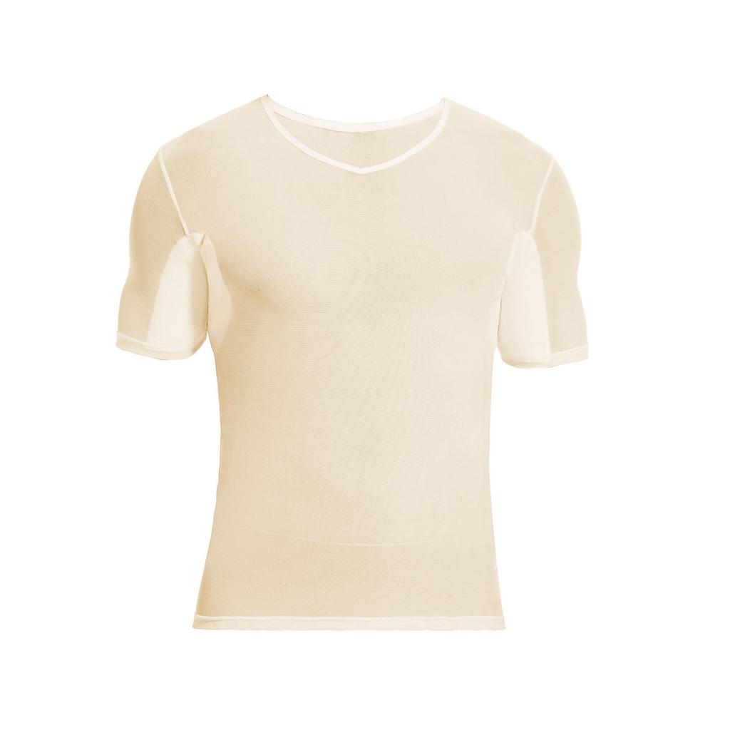 Men's Mesh Underarm Sweat-Absorbing Vest & Shirt Set