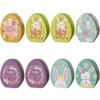 8x/Set Candy Boxes Easter Eggs Candy Boxes Eggs Shape Cookie Container with Rabbit Pattern Snacks Boxes Easter Toy