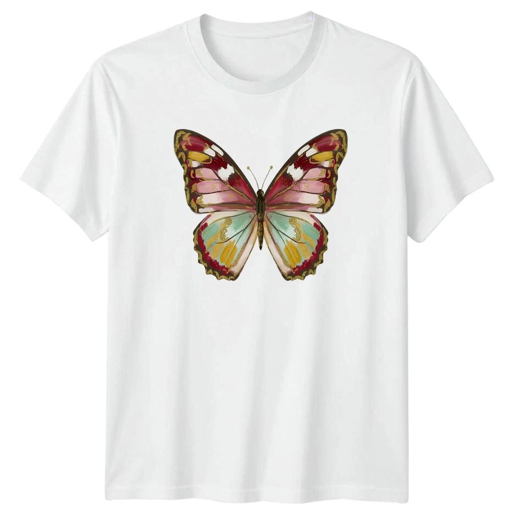 Butterfly T-Shirt Womens Spring Insects Garden Birthday Gift For Her