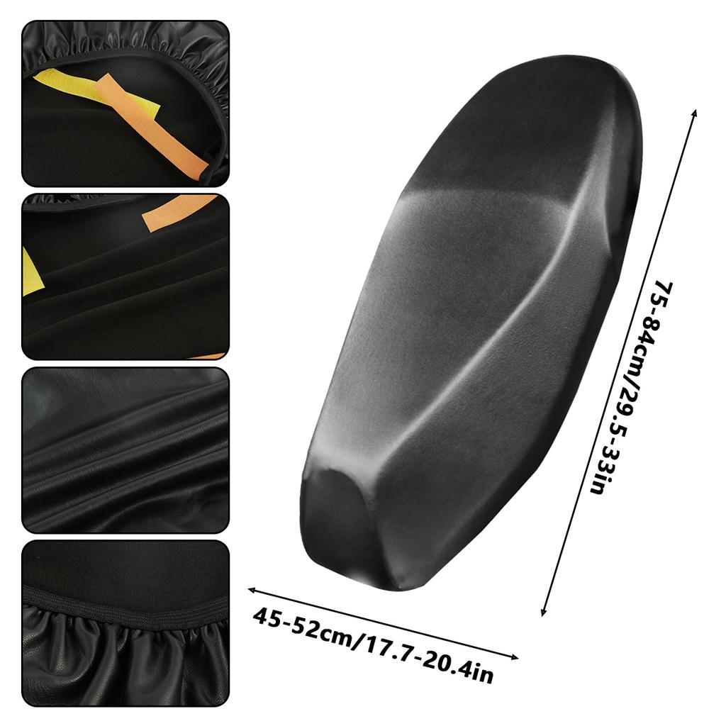 Чехол для сиденья мотоцикла Универсальный Водонепроницаемый Защитник сиденья мотоцикла Подушка Эластичная ПУ кожа Сиденье мотоцикла Полный чехол