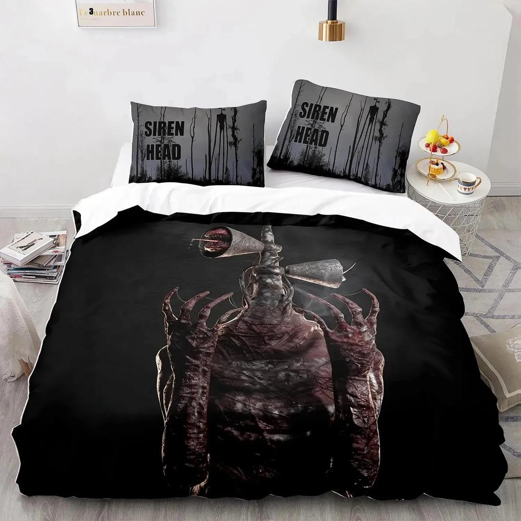 Комплект постельного белья Siren Head Single Twin Full Queen King Size Комплект постельного белья Siren Head Aldult для мальчиков, пододеяльники, наборы с 3D-принтом 200x200