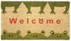 Coir Mat Rectangle Frog 70×40cm 17-009
