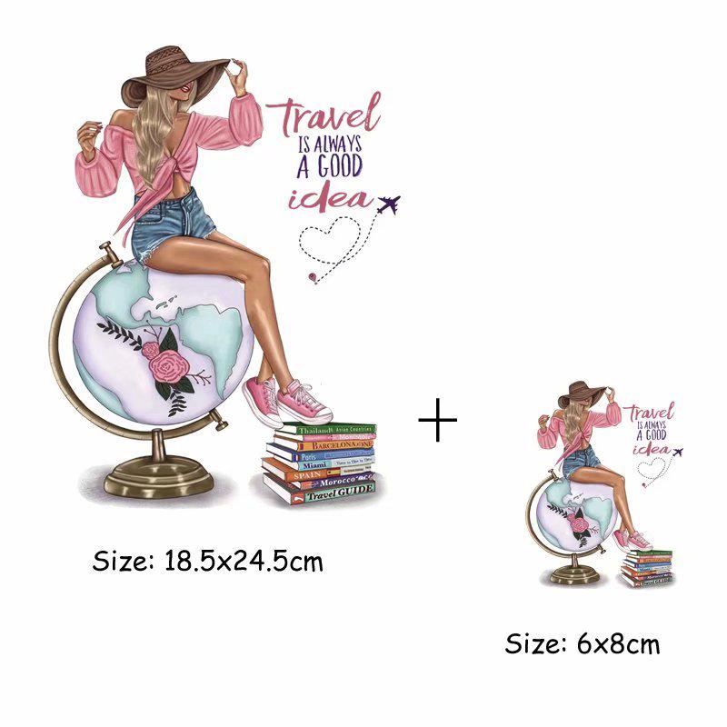 Термонаклейка на одежду "Путешествие"