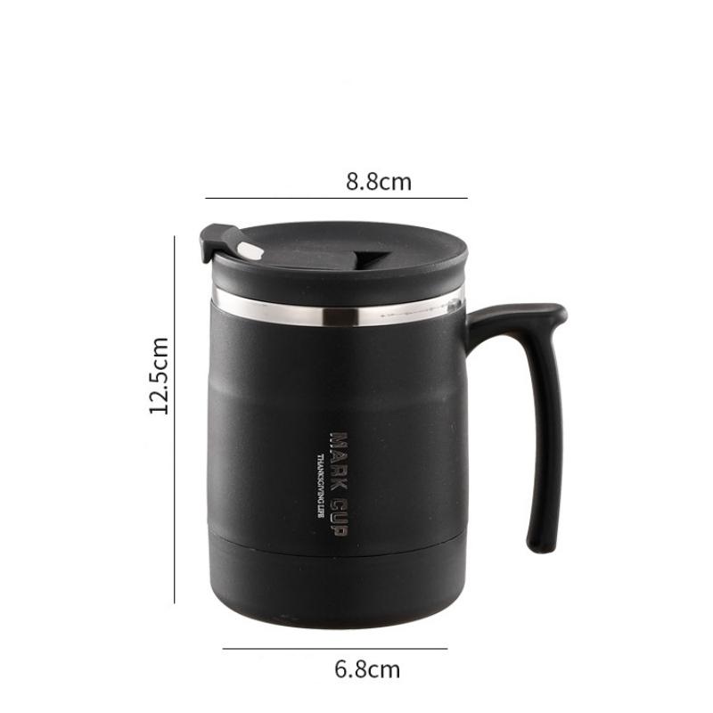 400ml Thermal Mug 304 Stainless Steel Water Cup with Lid Portable Mug Travel Mug Office Cup Handle Cup for Office Home