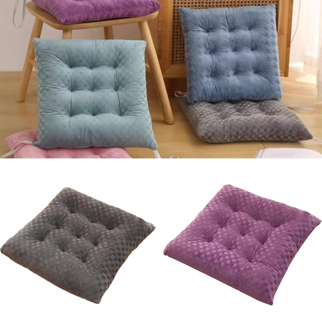 Crystal Velvet Seat Cushion Dinning Chair Pad Indoor Outdoor Soft Padded Seat Cushion Mat for Car Study Living Room