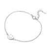 S925 Sterling Silver Smiley Face Bracelet for Women, Simple Temperament Student Jewelry, Fashionable and Versatile Bracelet, Cute