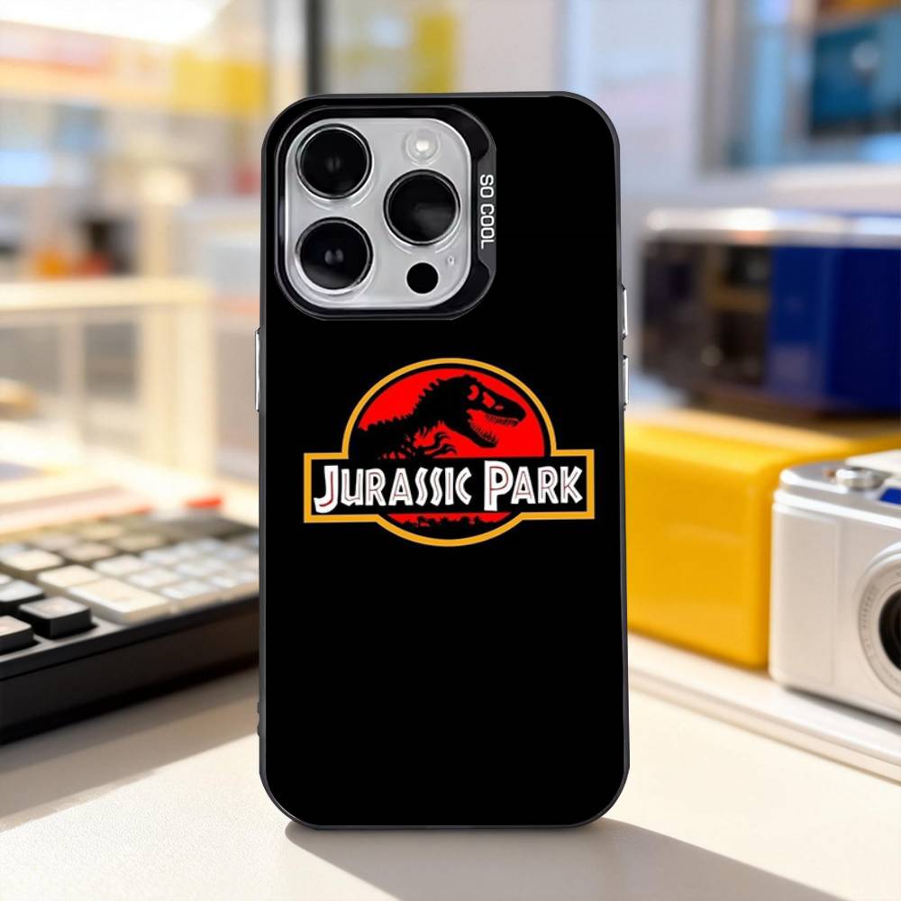 J-Парк Юрского периода W-Мир Для iPhone 11,12,13,14,15,16,17,Pro,Max,Plus,E,Air,Mini Чехол для телефона IMD Матовый черный
