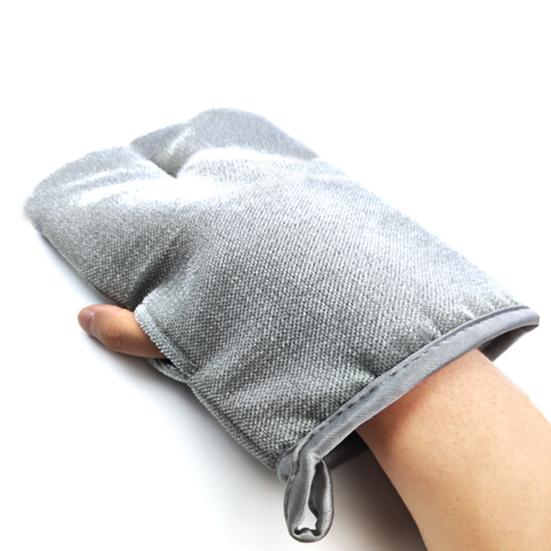 Перчатки для ухода за домашними животными, двухсторонние массажные перчатки для снятия статического электричества, рукавица для вычесывания шерсти домашних животных