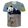 Kawaii Animal Panda 3D Print T Shirt Fashion Streetwear Man Woman O-Neck T-shirts Harajuku Short Sleeve Tees Kids Tops Clothing