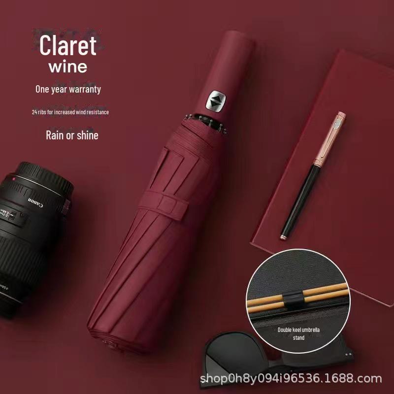 Женский автоматический складной зонт от солнца и дождя с защитой от УФ-лучей и логотипом