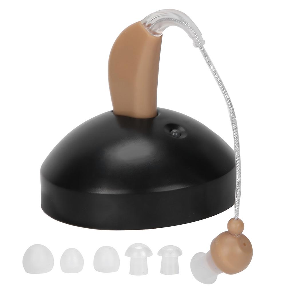 Lightweight Hearing Aid Low Distortion Behind Ear Voice Amplifiers Ear Care for Deaf Elderly 100-240