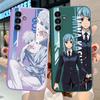 Luxury Case For Samsung Galaxy A21s A71 A50 A01 A31 A03s A11 A02 A51 A70 M02s Anime Jujutsu Kaisen Tpu Square Liquid Cover