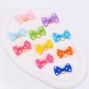 Dog Small Hair Bowknot with Rubber Bands Handmade Hair Dot Bow Pet Grooming Accessories for Party Christmas Birthday