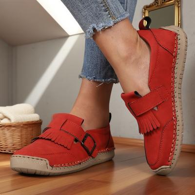 Женские элегантные туфли на плоской подошве, классические с круглым носком, модные лоферы, новые дышащие, нескользящие, универсальные, ручной работы, кожаные туфли для вождения