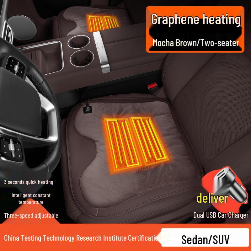 Совместимо с Oshan X5/X7PLUS и Z6: Kosei Фланелевая подогреваемая накладка на автомобильное сиденье