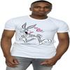 Мужская футболка Looney Tunes с Багзом Банни влюбленным Белый Средний