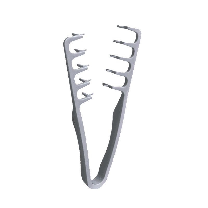 Men's and Women's Dual-Tooth Folding Comb: Wide-Tooth for Beards and Fine-Tooth for Hair Straightening and Styling.