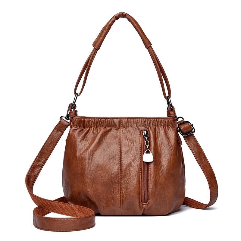 Women's Bag New European and American Fashion Retro Bag Women's Handbag Shoulder Bag Multi-layer Large-capacity Messenger Bag