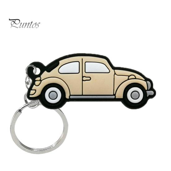 2 шт. брелоки мультяшная форма автомобиля яркий цвет висит нежное ремесленное украшение неувядающее кольцо для ключей из ПВХ подвески автомобильный кулон