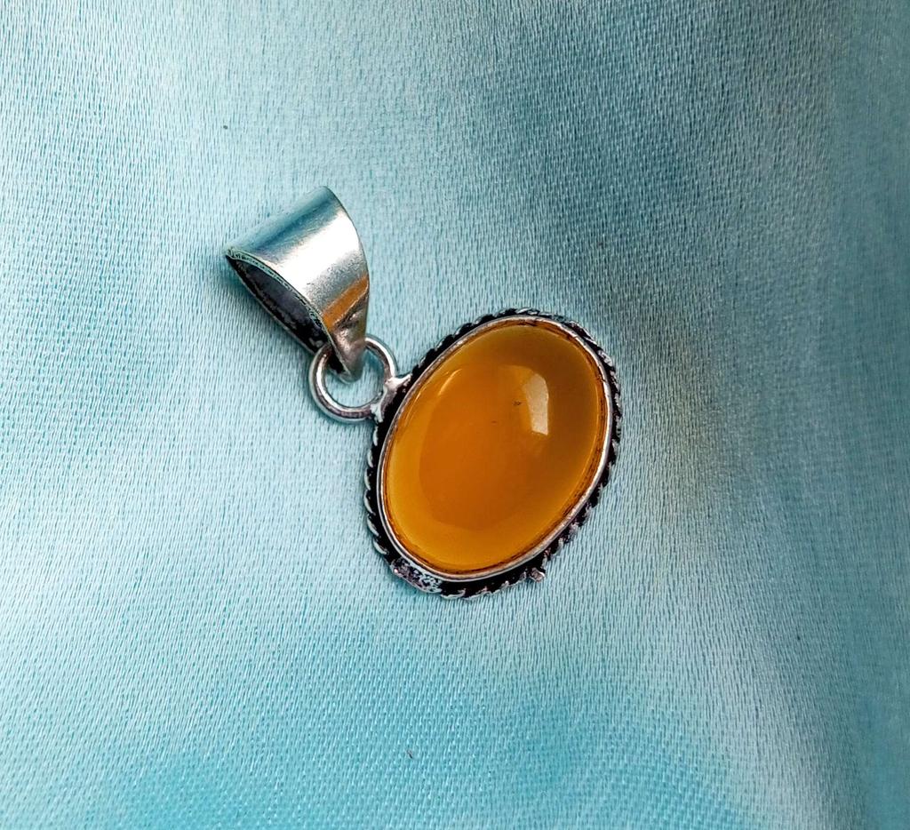 Желтый оникс, драгоценный камень, стерлинговое серебро 925 пробы, позолоченный, овальный кулон, ювелирные изделия NST-J2H14443