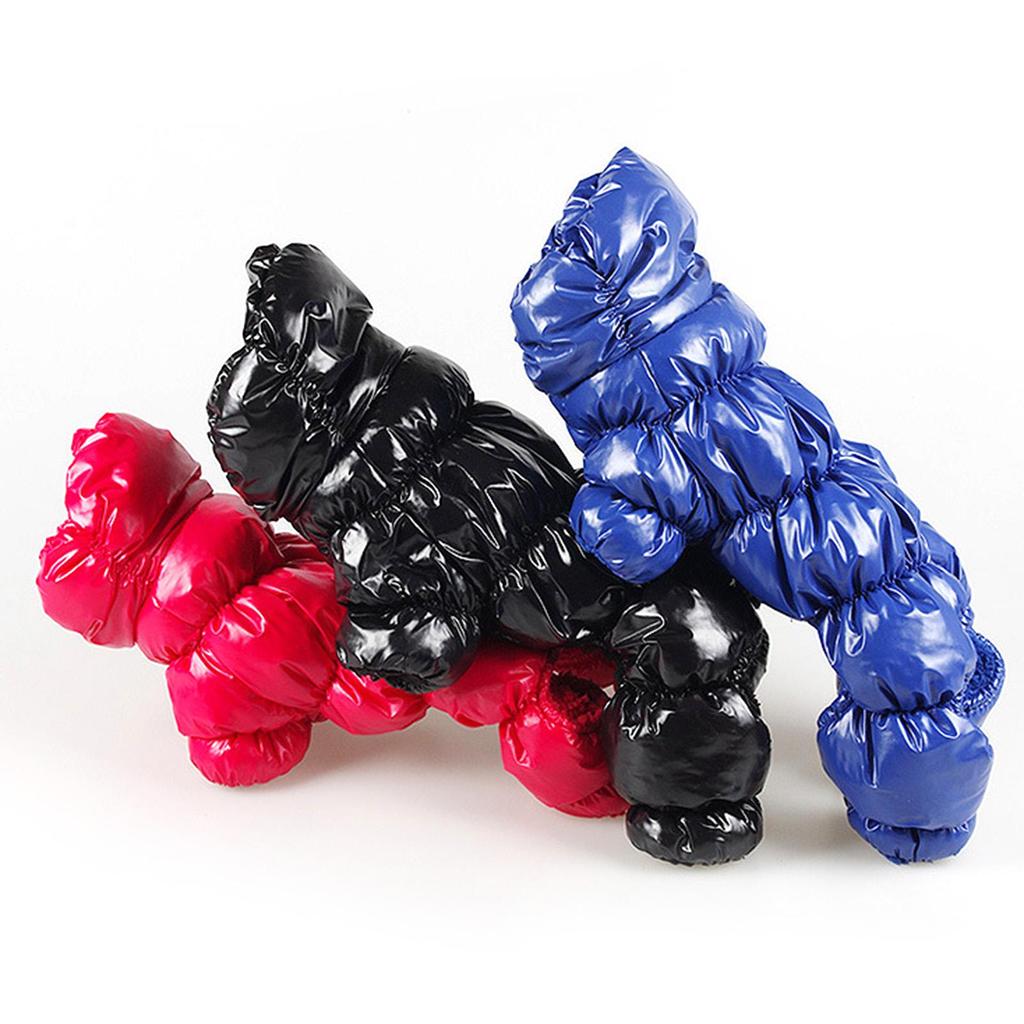 Зимняя модная теплая однотонная мягкая куртка для четвероногих собак и щенков, одежда для домашних животных