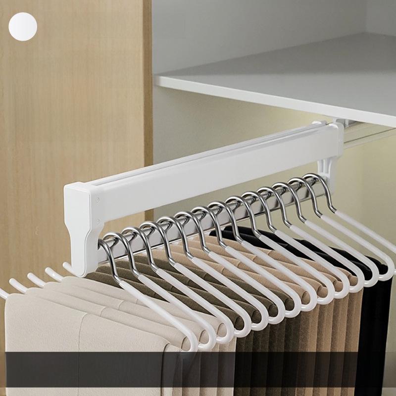 Telescopic Pull-Out Trouser Rack for Wardrobe Storage