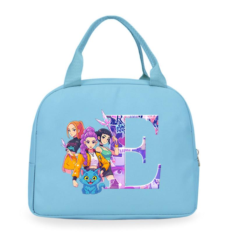Детские Девочки Kpop Руми Зои Мира Дерпи Саджабойс С Принтом Студенческие Водонепроницаемые Сумки для Еды Ланч-бокса Повседневные Сумки