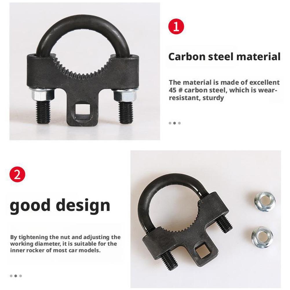 Инструмент для снятия внутреннего рулевого наконечника 3/8" Привод Углеродистая сталь Съемник/установщик внутреннего шарового шарнира рулевой рейки Противоскользящий Экономия усилий Автомобильный