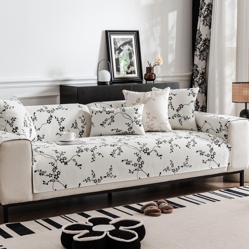 Sofa Cushion Four Seasons Universal Non-Slip Seat Cushion New Simple Modern Living Room Leather Sofa Cover Cover Cloth Towel